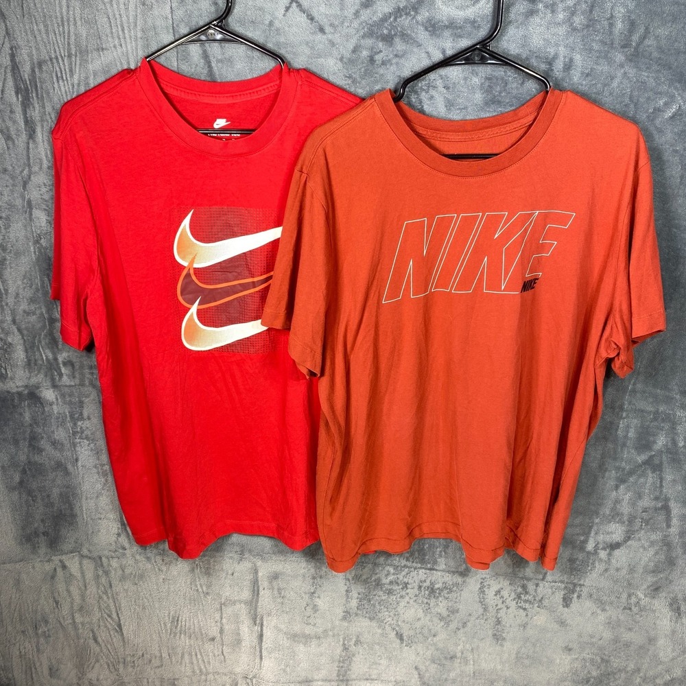 Lot Of 2 Nike Dri-Fit Shirt Mens XL Training Gym Workout Center Swoosh Logo